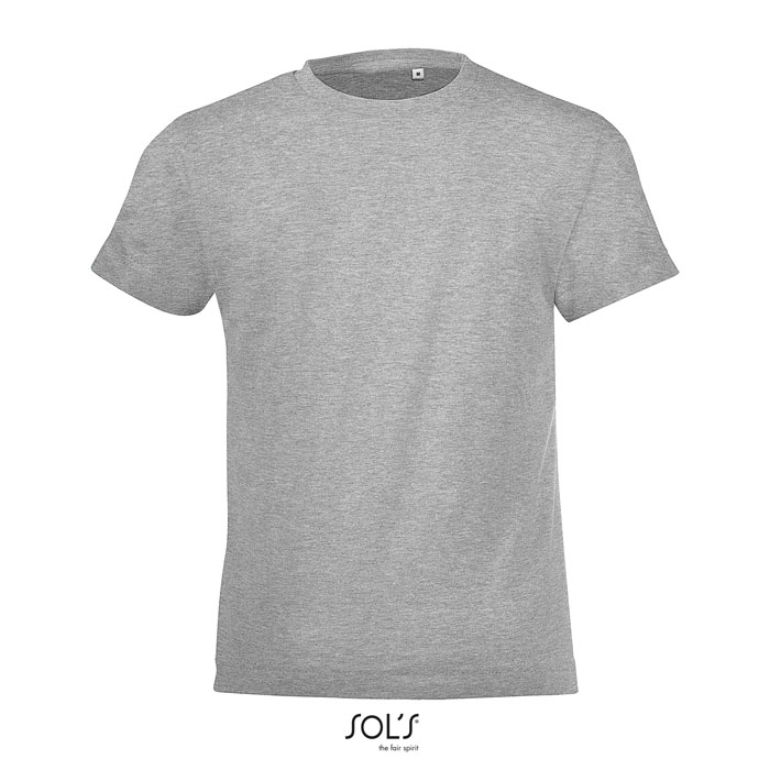T-shirt enfant personnalisé coton 150g - REGENT FIT Gris chiné